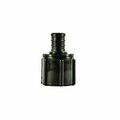 Ecopoly Flair-It Series Swivel Pipe Adapter, 3/4 in, Crimp x FPT, Polysulfone, 200 psi Pressure, 5PK 32849